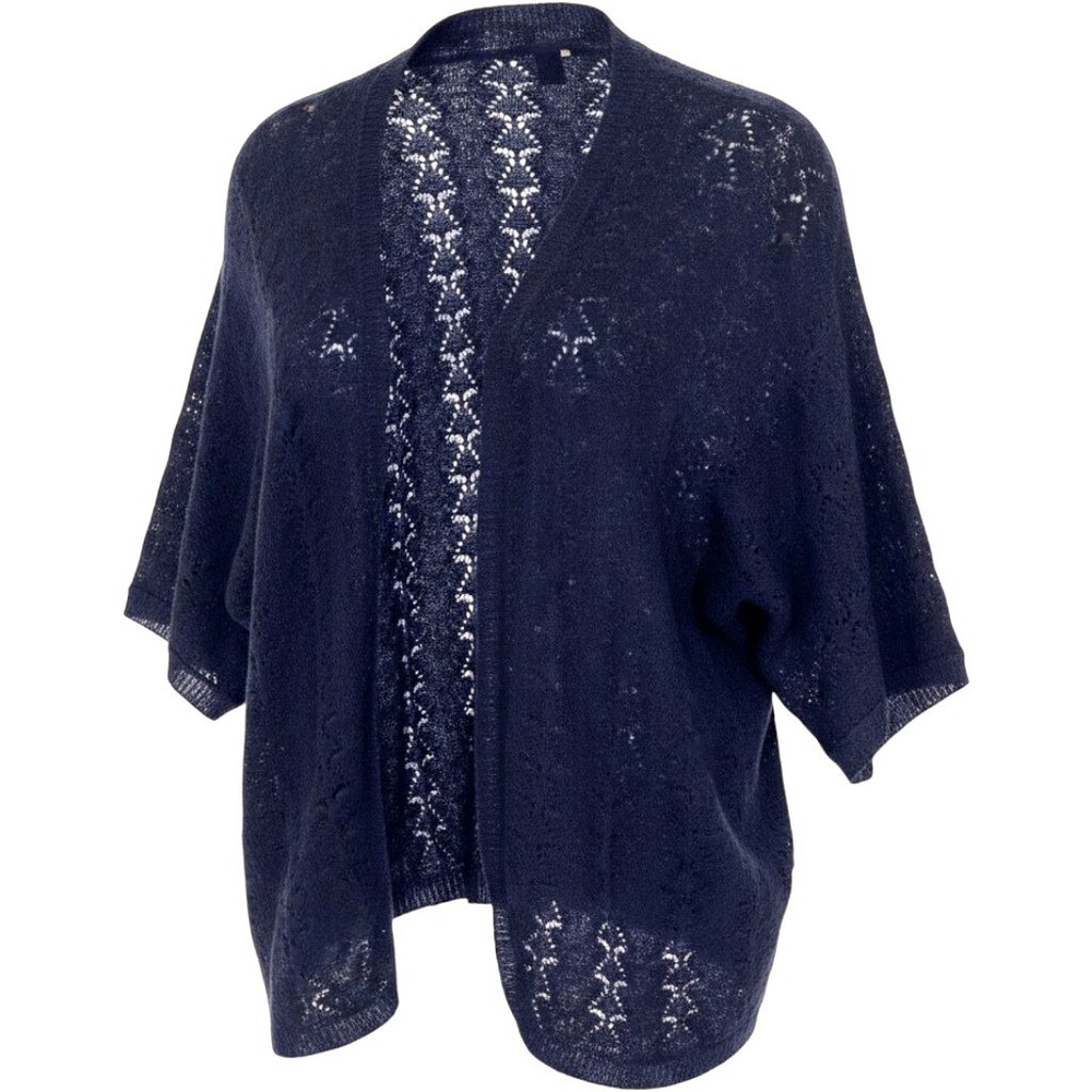 H&M Wool Mohair Crochet Cardigan Womens XL 2XL Sheer Overlay Oversized Sweater